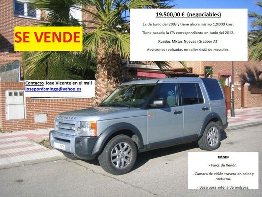 se vende Land Rover DISCOVERY 3 SE --VENDIDO !!--